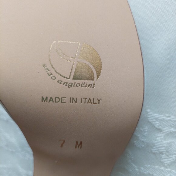 Enzo Angiolini Heels Italy, White, Size 7 - Picture 3 of 6